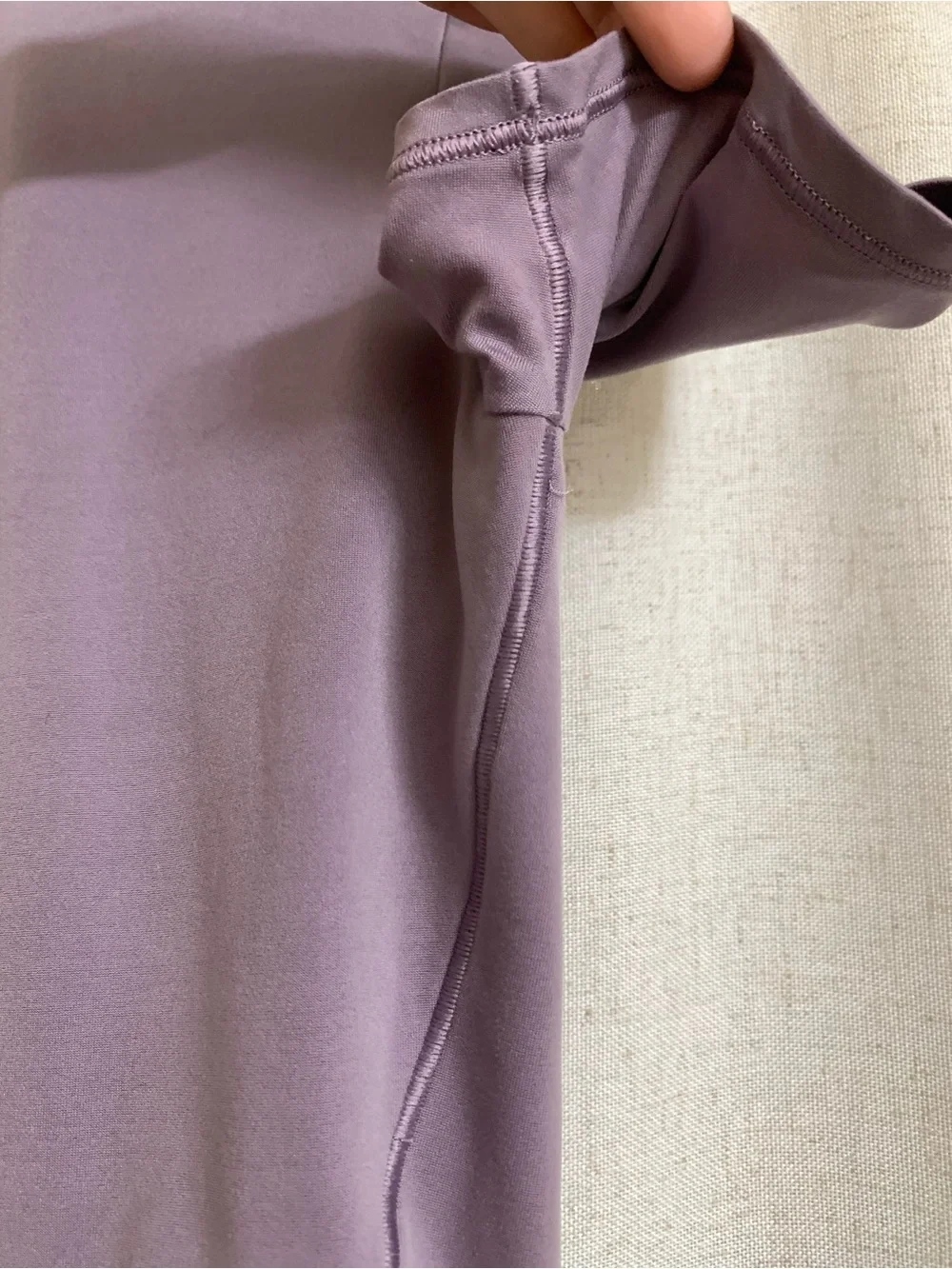 lululemon athletica Wunder Most Cropped Crew Tee Mauve Medium